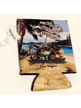 Jimmy Buffet Margaritaville Las Vegas Beer Koozie BNWT
